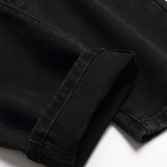 Black Mens Distressed Jeans - Picture 6 of 8